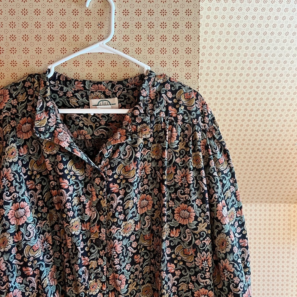 Vintage J. Jill 100% Cotton Dress w/ Pockets